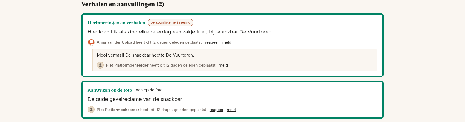 Verhalen en aanvullingen bij een jottem: een herinnering met reactie en een aanwijzing op de foto